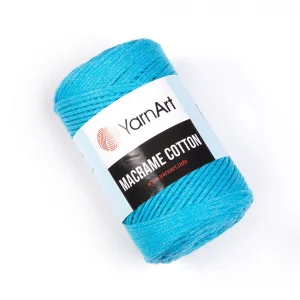 Пряжа YarnArt Macrame Cotton 763 (ярко-бирюзовый)