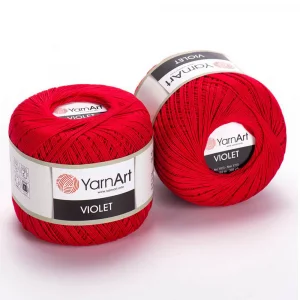 Пряжа YarnArt Violet 6328 (красный)