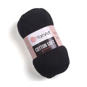 Пряжа YarnArt Cotton Soft 53 (черный)