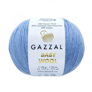 Пряжа Gazzal Baby Wool 813 (голубой)