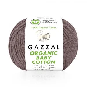 Пряжа Gazzal Organic Baby Cotton 433 (какао)