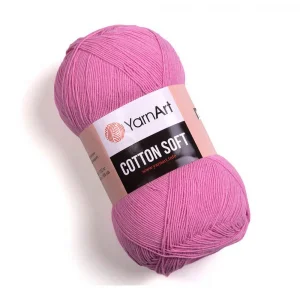 Пряжа YarnArt Cotton Soft 20 (розовый леденец)