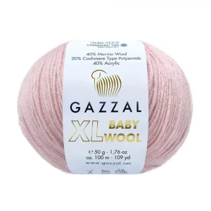 Пряжа Gazzal Baby Wool XL 836XL (светло-розовый)