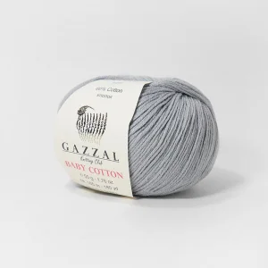 Пряжа Gazzal Baby Cotton 3430 (серый)