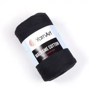 Пряжа YarnArt Macrame Cotton 750 (черный)