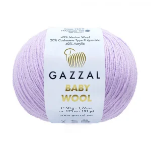 Пряжа Gazzal Baby Wool 823 (сиреневый)