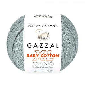 Пряжа Gazzal Baby Cotton XL 3430XL (серый)