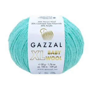 Пряжа Gazzal Baby Wool XL 820XL (морская вода)