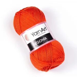 Пряжа YarnArt Begonia 5535 (огненно-оранжевый)
