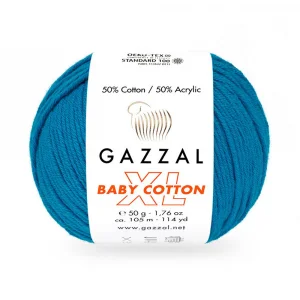 Пряжа Gazzal Baby Cotton XL 3428XL (бирюзовый)