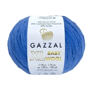 Пряжа Gazzal Baby Wool XL 830XL (василек)
