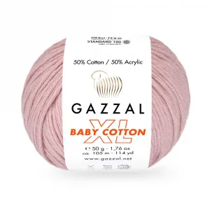 Пряжа Gazzal Cotton XL 3444XL (сиреневый)