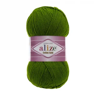 Пряжа Alize Cotton Gold 35 (зеленый)