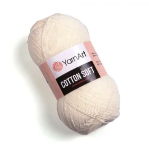 Пряжа YarnArt Cotton Soft 3 (кремовый)