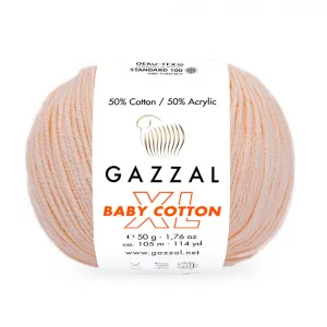 Пряжа Gazzal Baby Cotton XL 3469XL (персик)