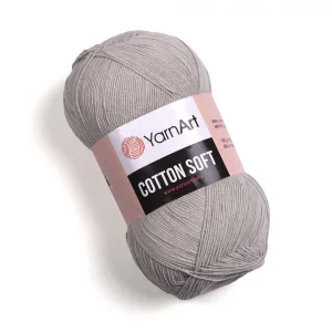 Пряжа YarnArt Cotton Soft 49 (светло-серый)