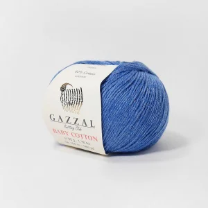 Пряжа Gazzal Baby Cotton 3431 (синий)