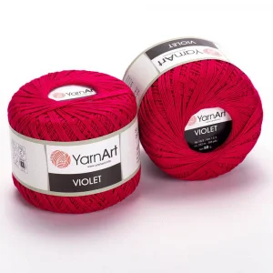 Пряжа YarnArt Violet 6358 (ярко-розовый)