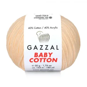 Пряжа Gazzal Baby Cotton 3469 (персик)