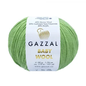 Пряжа Gazzal Baby Wool 838 (салатовый)