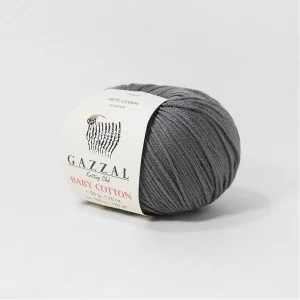 Пряжа Gazzal Baby Cotton 3450 (серо-бежевый)