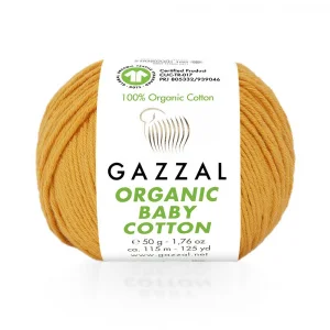 Пряжа Gazzal Organic Baby Cotton 418 (оранжевый)