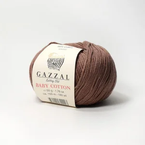 Пряжа Gazzal Baby Cotton 3455 (какао)