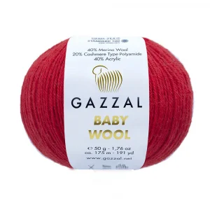 Пряжа Gazzal Baby Wool 811 (красный)