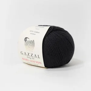 Пряжа Gazzal Baby Cotton 3433 (черный)