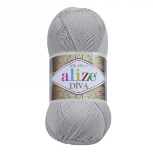 Пряжа Alize Diva 355 (серый)