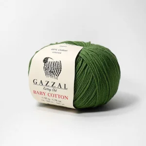 Пряжа Gazzal Baby Cotton 3449 (болотный)