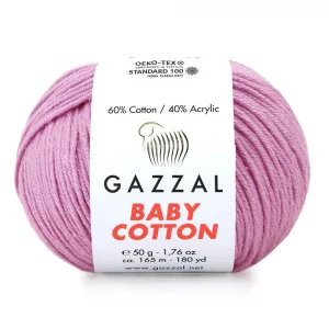 Пряжа Gazzal Baby Cotton 3422 (лиловый)