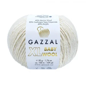 Пряжа Gazzal Baby Wool XL 829XL (топленое молоко)
