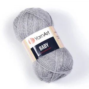 Пряжа YarnArt Baby 195 (серый)